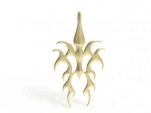 Flame pendant 3D Print Model