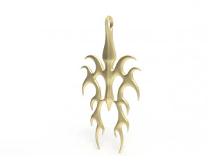 Flame pendant 3D Print Model
