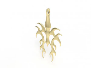 Flame pendant 3D Print Model