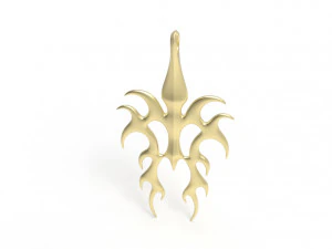 Flame pendant 3D Print Model