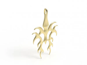 Flame pendant 3D Print Model