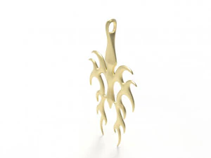 Flame pendant 3D Print Model