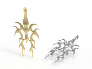 Flame pendant Modèles 3D en vedette