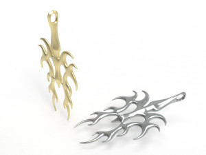 Flame pendant Modèles 3D en vedette