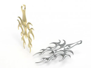 Flame pendant 3D Print Model