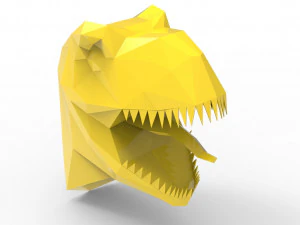 Scultura della testa di TRex Modello 3D