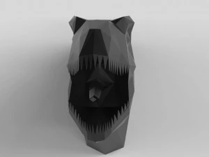 TRex head sculpture 3D Model