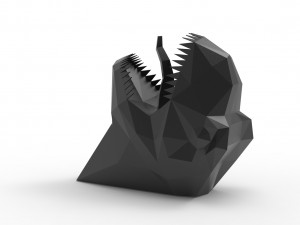 TRex head sculpture Model 3D