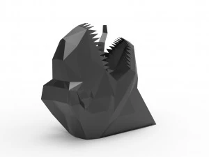 TRex head sculpture 3D Model