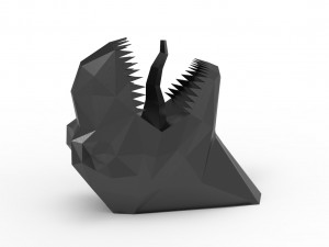 TRex head sculpture Model 3D