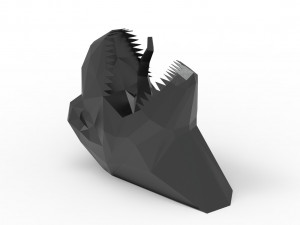 TRex head sculpture Model 3D
