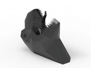 TRex head sculpture 3D Model