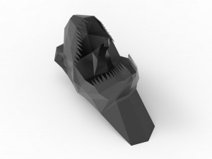 TRex head sculpture Model 3D