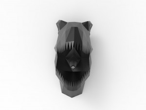 TRex head sculpture Model 3D