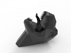 TRex head sculpture 3D Model