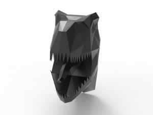 TRex head sculpture Model 3D