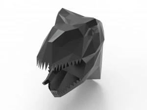 TRex head sculpture 3D Model