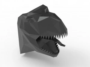 TRex head sculpture 3D Model