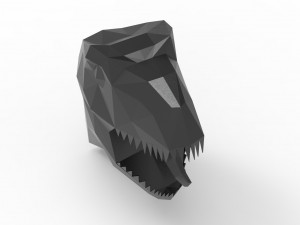 TRex head sculpture Model 3D