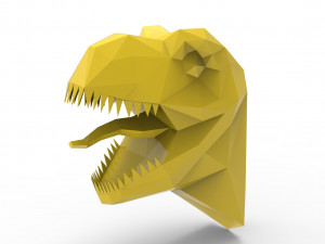 TRex head sculpture Model 3D
