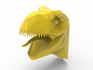 TRex head sculpture Model 3D