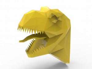 TRex head sculpture Model 3D