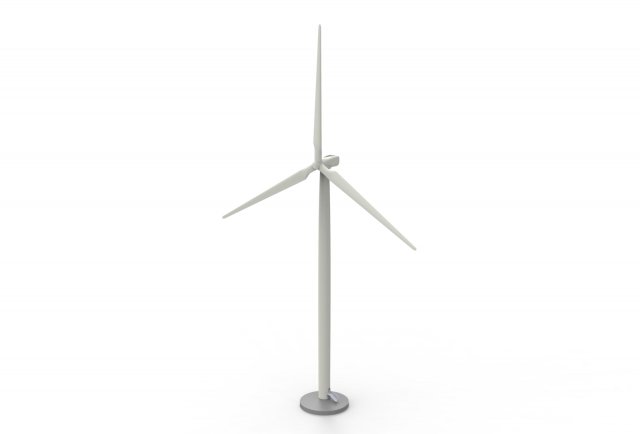 Wind turbine 3D 모델 .c4d .max .obj .3ds .fbx .stl .blend 