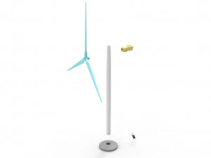 Wind turbine 3D Model