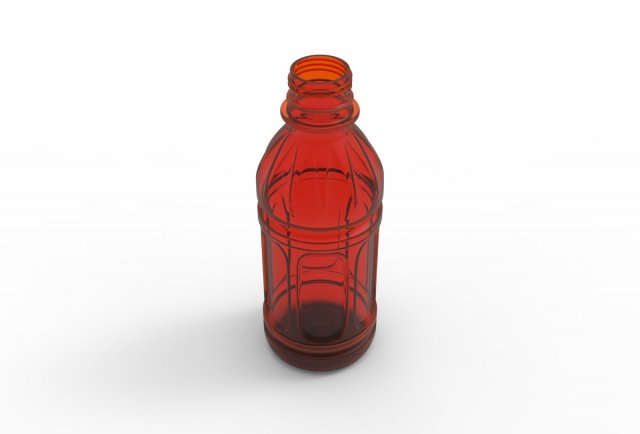 Juice bottle 3D Модель .c4d .max .obj .3ds .fbx .stl .blend 