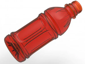 Juice bottle 3D Model