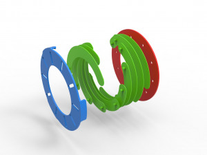 Classic Iris diaphragm Model Cetak 3D