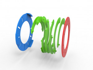 Classic Iris diaphragm Model Cetak 3D