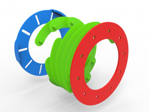 Classic Iris diaphragm Model Cetak 3D