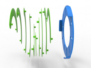 Classic Iris diaphragm Model Cetak 3D