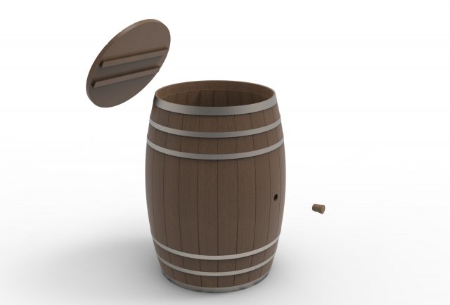 Barrel Modèle 3D .c4d .max .obj .3ds .fbx .stl .blend 