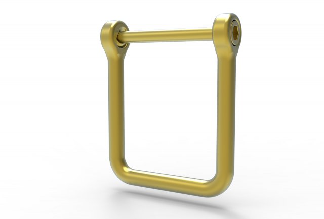 U clasp classic Allen screw 3D Print Model .c4d .max .obj .3ds .fbx .stl .blend 