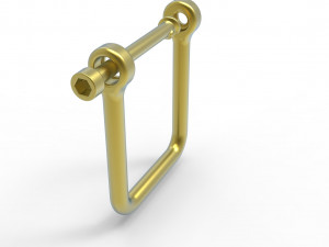 U clasp classic Allen screw 3D Print Model