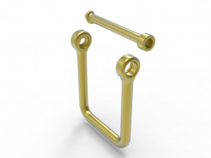 U clasp classic Allen screw 3D Print Model