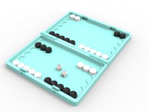 Backgammon 3D 프린트 모델