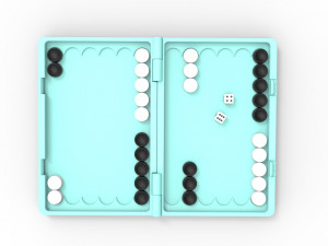 Backgammon 3D 프린트 모델