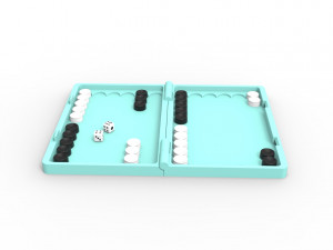 Backgammon 3D 프린트 모델