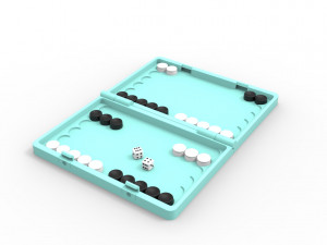 Backgammon 3D 프린트 모델