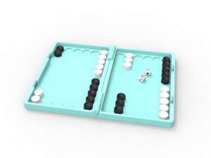 Backgammon 3D 프린트 모델