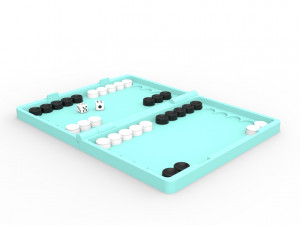 Backgammon 3D 프린트 모델