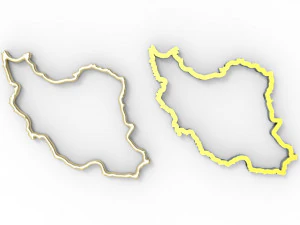Iran pendant hollow 3D Print Model