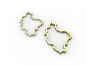 Iran pendant hollow 3D-printmodel