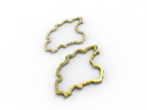 Iran pendant hollow 3D-printmodel