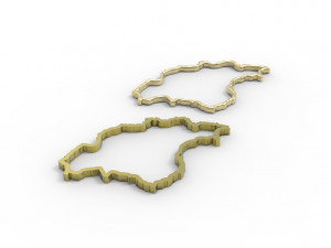 Iran pendant hollow 3D-printmodel