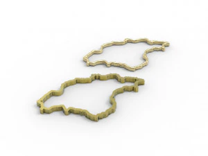 Iran pendant hollow 3D Print Model