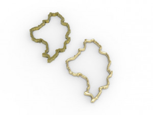 Iran pendant hollow 3D-printmodel